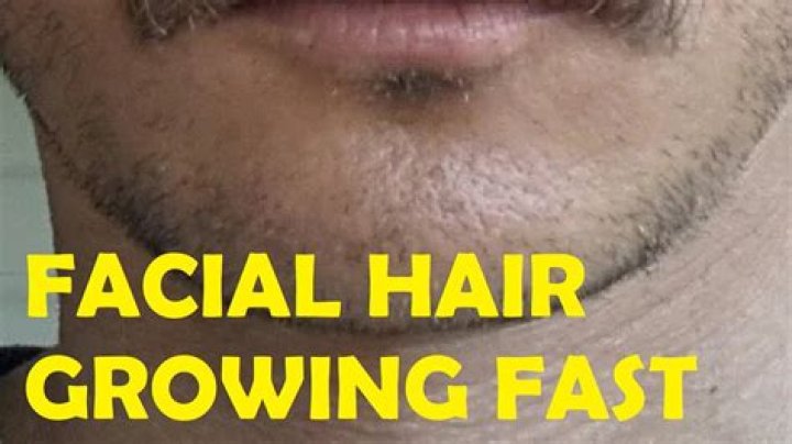 At what age does facial hair stop growing for females?