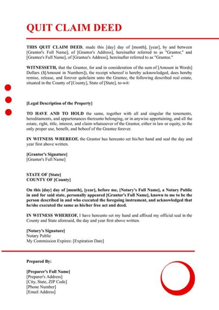 Can a mother do a Quit Claim Deed?