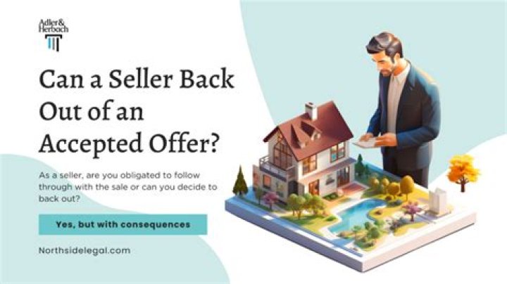 Can a seller back out of an offer to purchase?