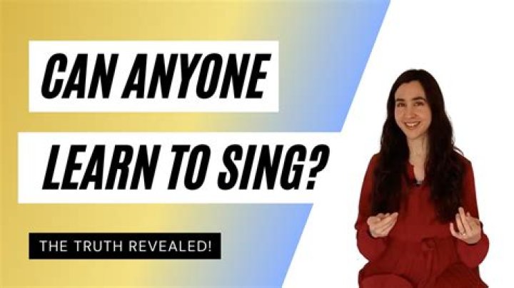 Can anyone learn to sing at any age?