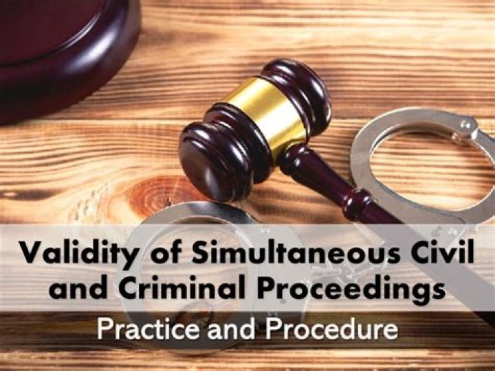 Can civil and criminal proceedings be conducted simultaneously in the same matter?