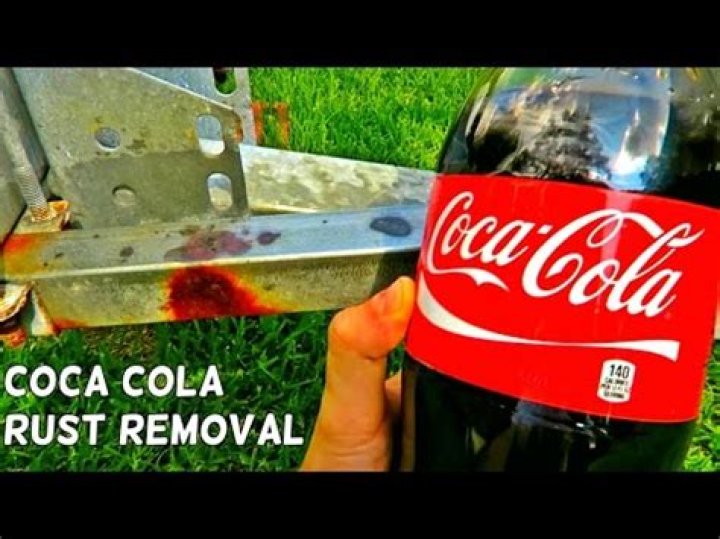Can Coca cola remove rust from concrete?