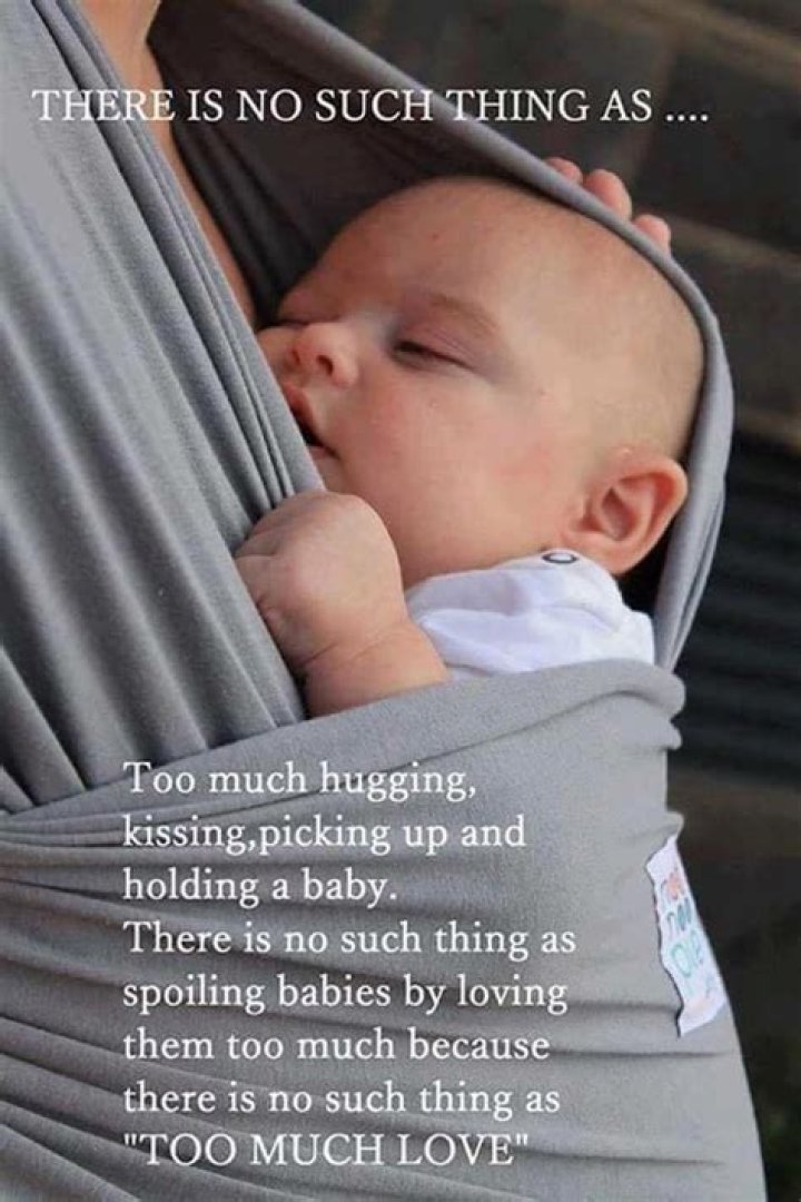 Can holding a baby too much make them sore?