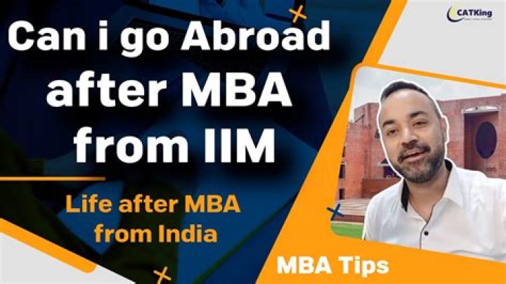 Can I get a job abroad after MBA from IIM?
