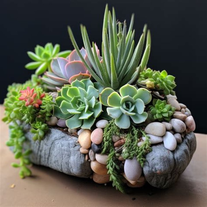 Can I plant succulents in rocks?