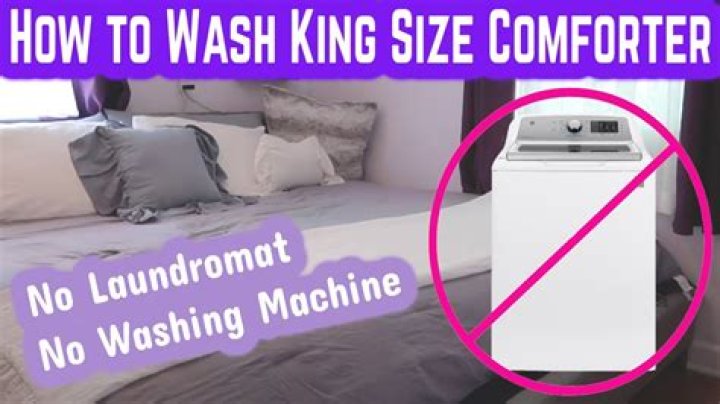 Can I wash a king size comforter in my washer?