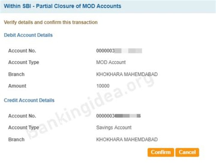Can I withdraw money from MOD balance in SBI?