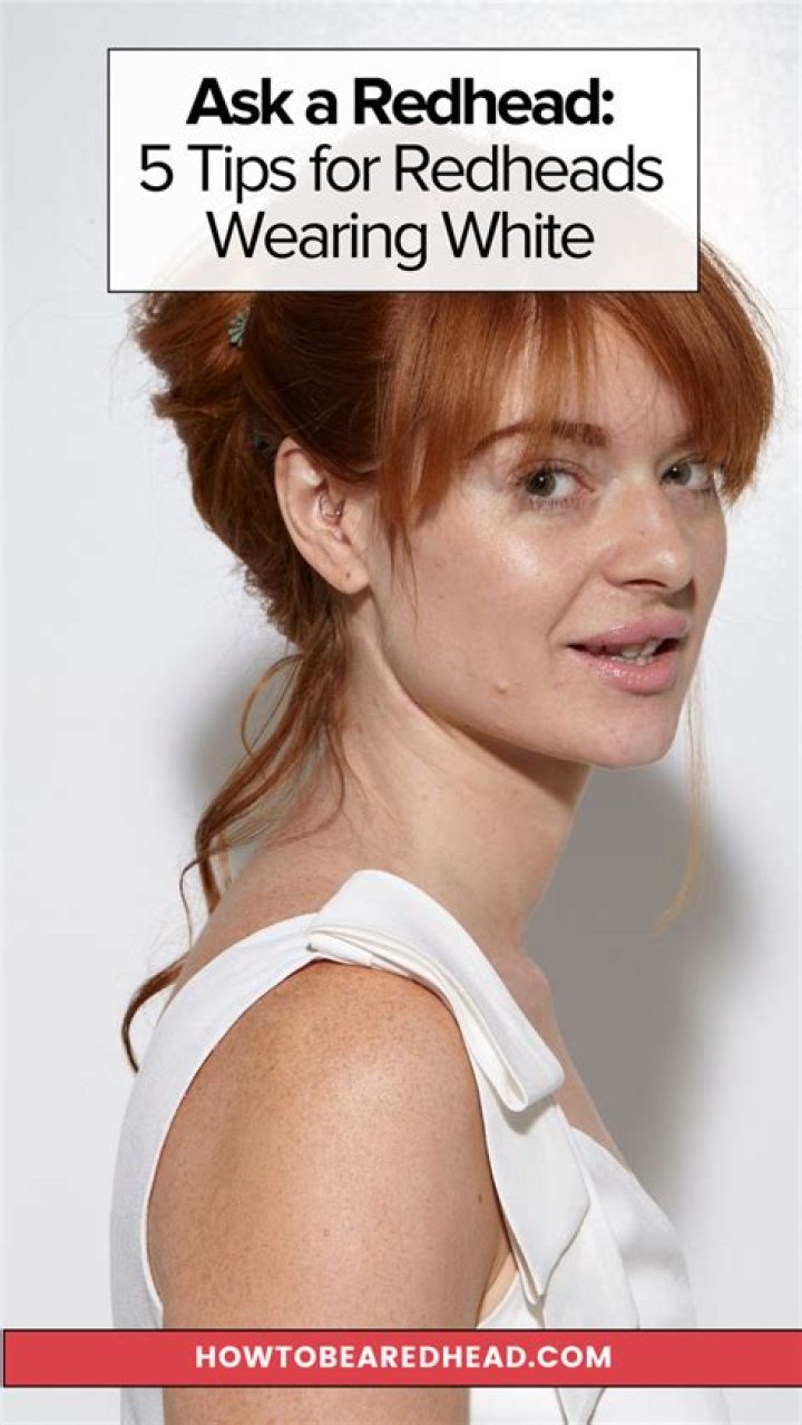 Can redheads wear white?