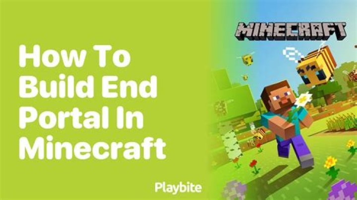 Can you build end portal?