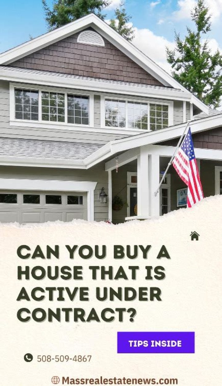 Can you buy a house that is active under contract?