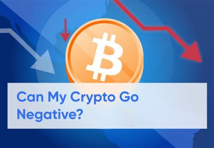 Can you go negative in crypto?