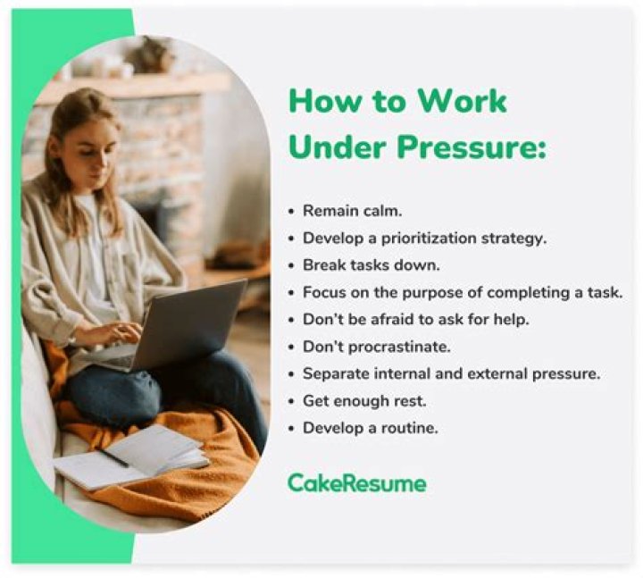 Can you handle working under pressure?