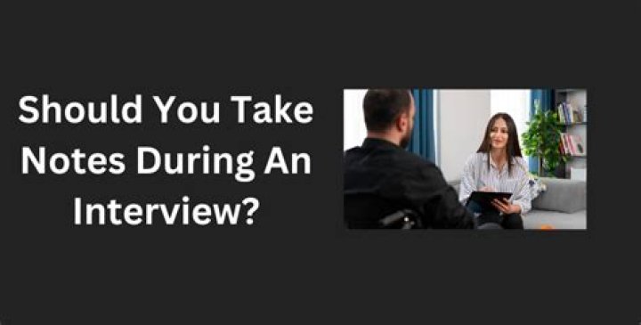 Can you look at notes during an interview?