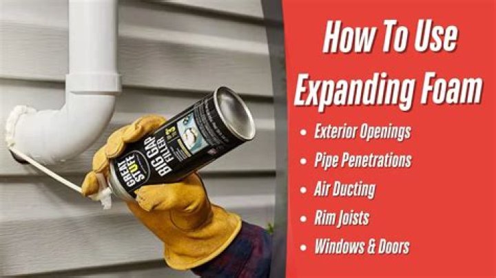 Can you put expanding foam around wires?