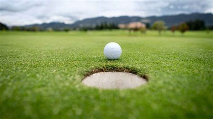 Can you tamp down grass behind ball?