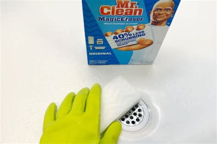 Can you use Mr Clean Magic Eraser on black stove top?