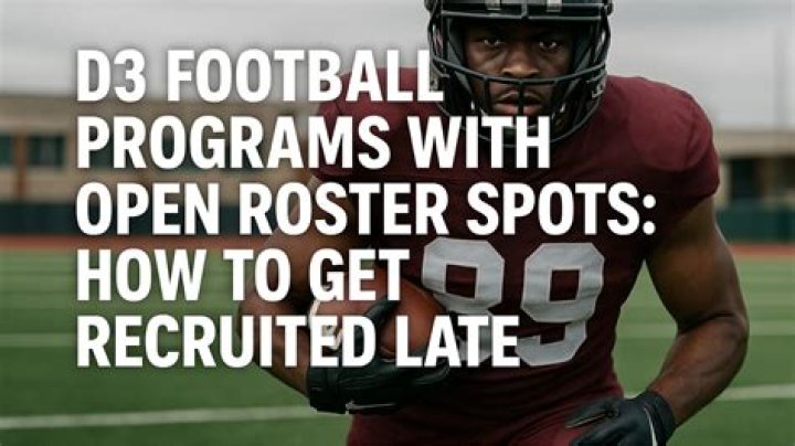 Can you walk into a D3 team?