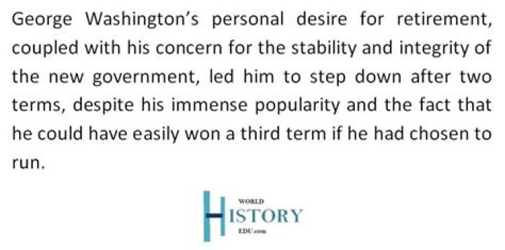 Did George Washington refuse payment?