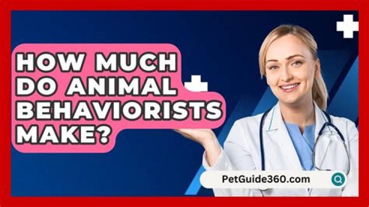 Do animal behaviorists make good money?