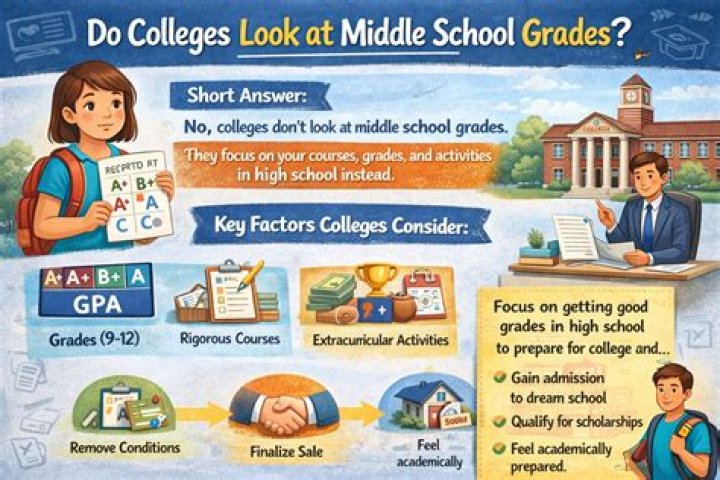 Do colleges care about middle school grades?