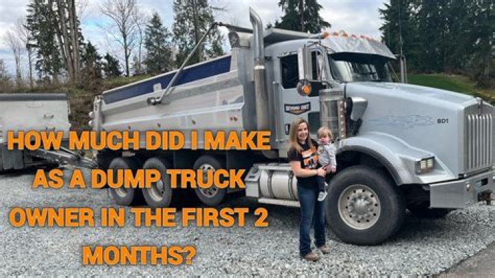 Do dump truck drivers make good money?
