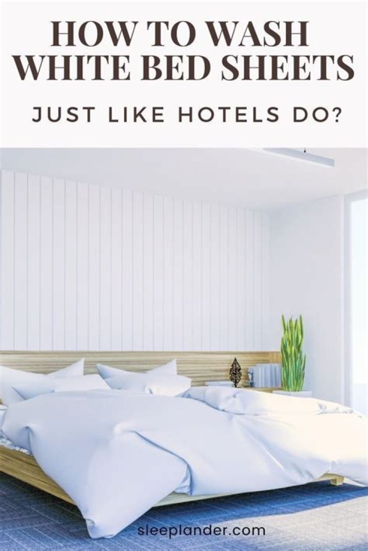 Do hotels use bleach on sheets?