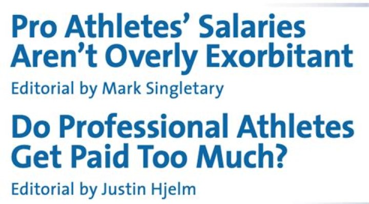Do professional athletes get paid?
