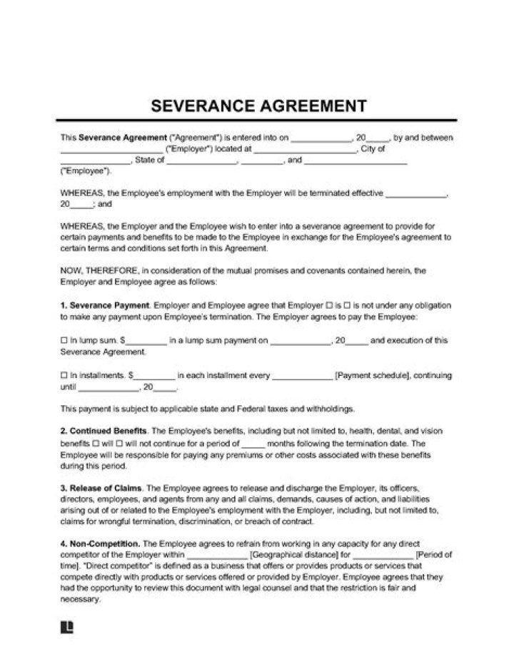 Do you get a severance package if you retire?