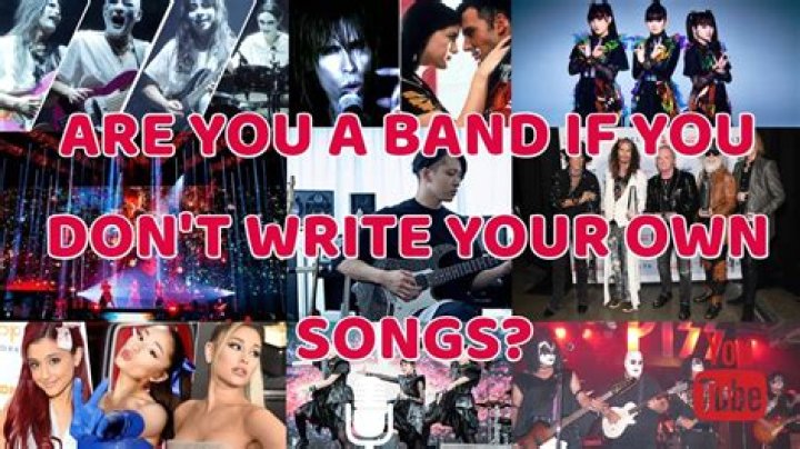 Do you need to write your own songs to be a singer?