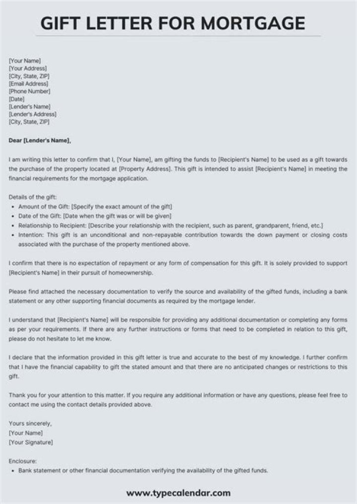 Does a mortgage gift letter get reported to the IRS?