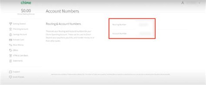 Does Chime have an account and routing number?
