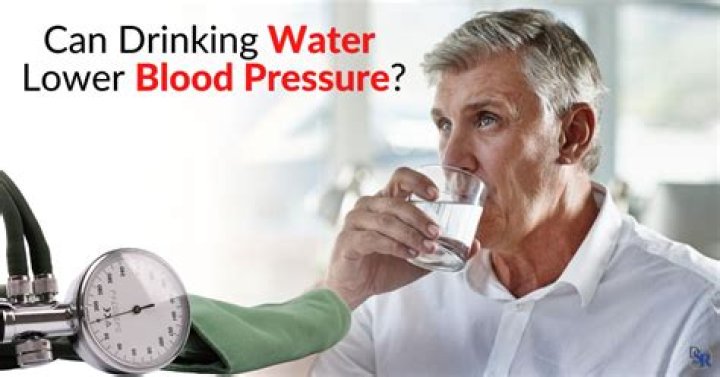 Does drinking water help lower blood pressure?
