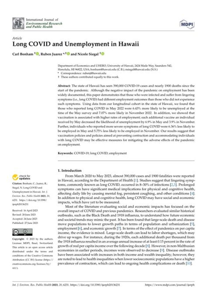 Does Social Security affect unemployment in Hawaii?