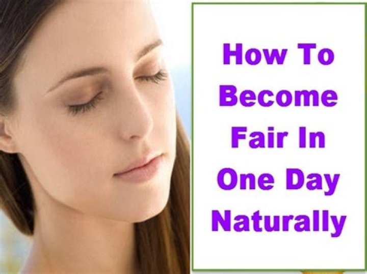 How can I become fair permanently?