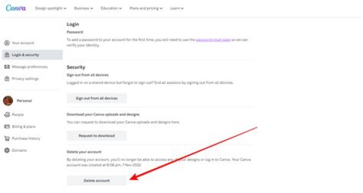How can I delete my account?