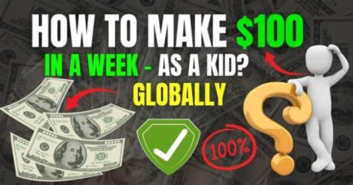 How can I make 100 dollars in a week?