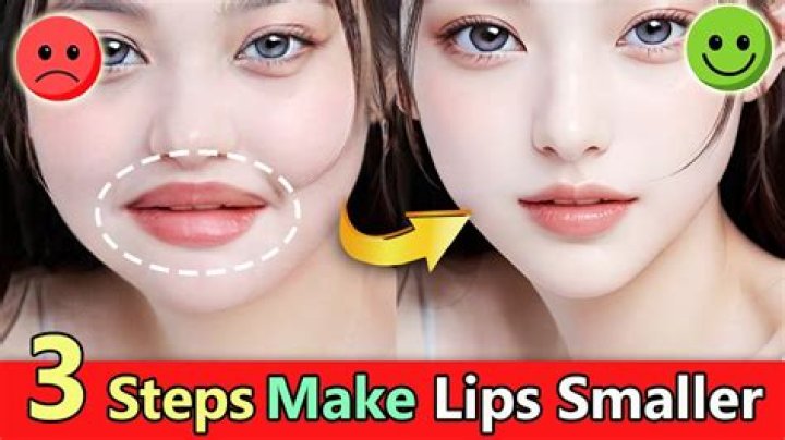 How can I make my upper lip smaller naturally?