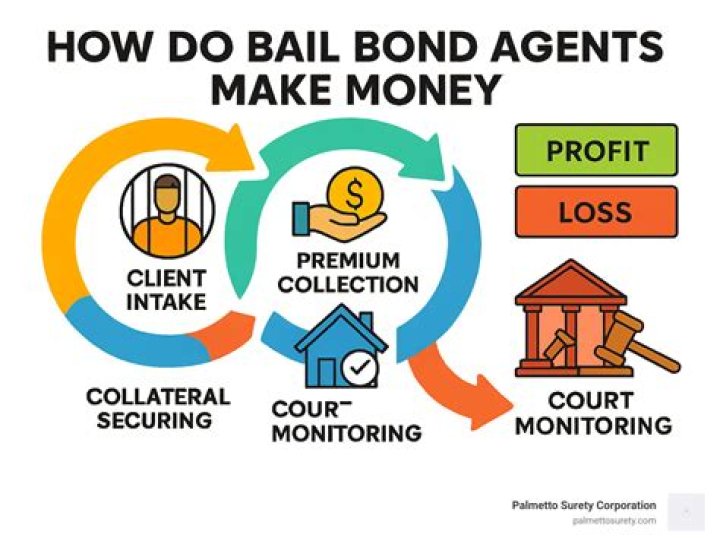 How do bail bond agents make money?