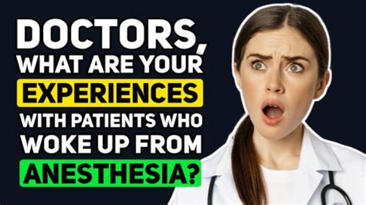 How do doctors wake you up from anesthesia?