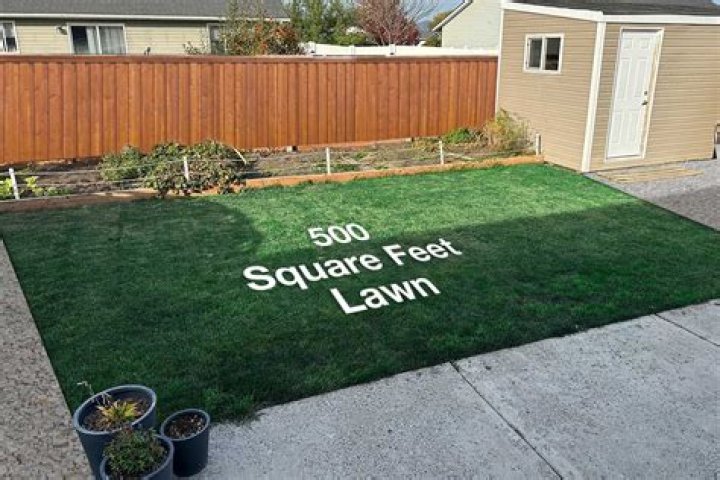 How do I calculate the square footage of my lawn?