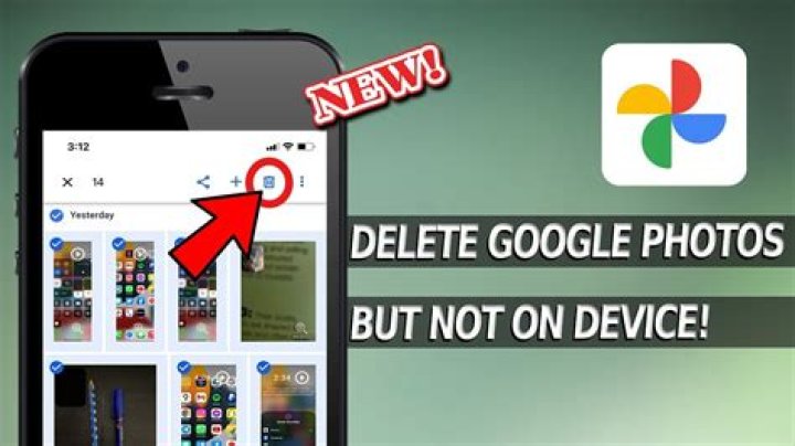 How do I delete photos from my phone but not Google Photos?