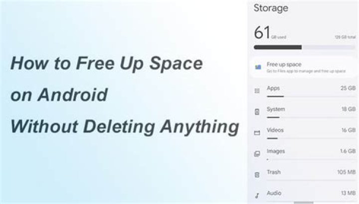 How do I free up space on my phone without deleting anything?