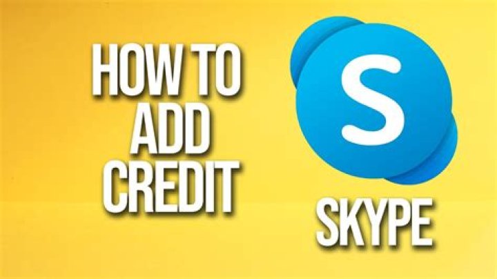 How do I get credit on Skype?