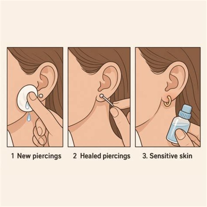 How do I keep my earring holes clean?