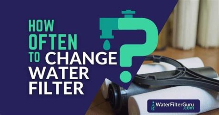 How do I know when to replace my water filter?