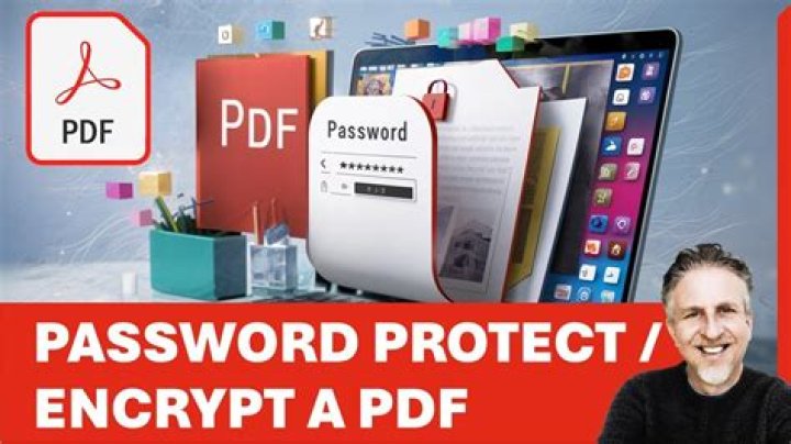 How do I password protect a PDF for emailing?