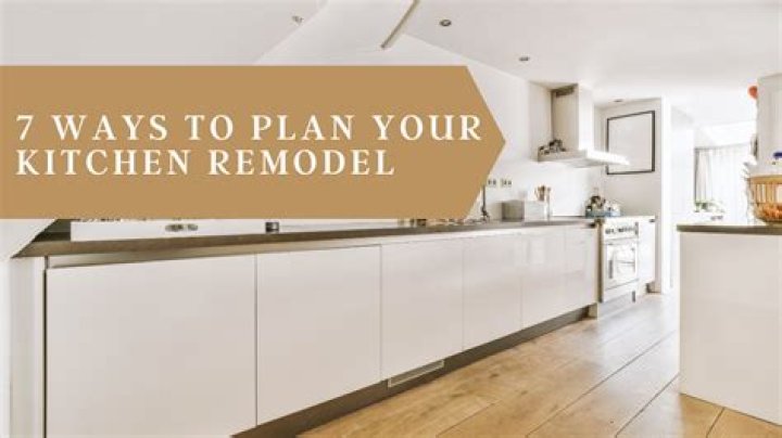 How do I plan a kitchen refurb?