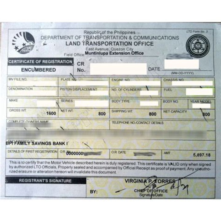 How do I remove encumbered from CR?