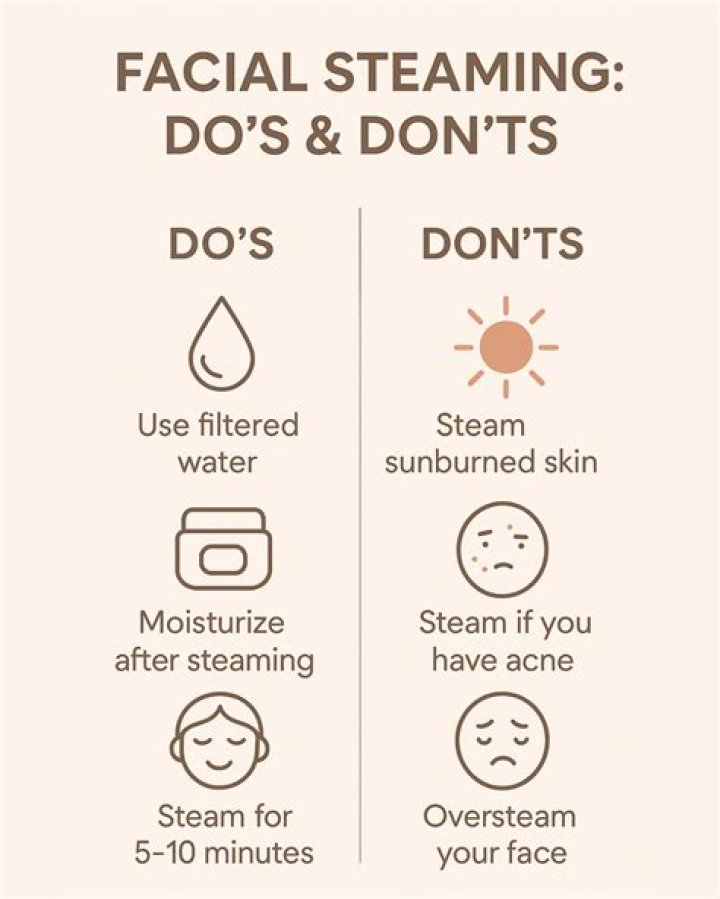 How do I steam my face properly?
