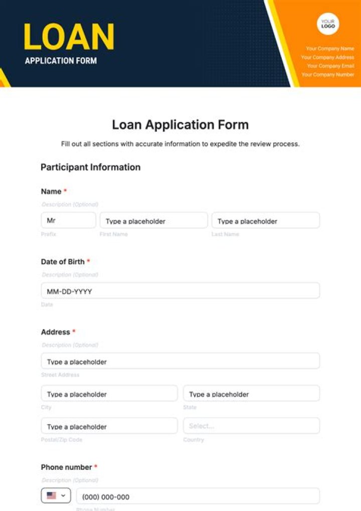 How do I write a simple loan application?